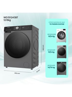 Imagen 2 del producto Lavadora-Secadora Frontal 12/8 Kg WD3S1243BT
