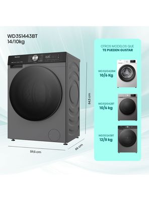 Imagen 2 del producto Lavadora-Secadora Frontal14/10 Kg WD3S1443BT