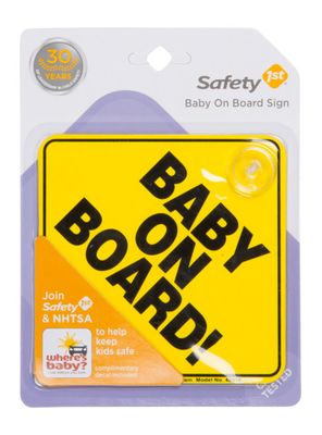 Imagen 2 del producto Letrero Baby on Board Amarillo