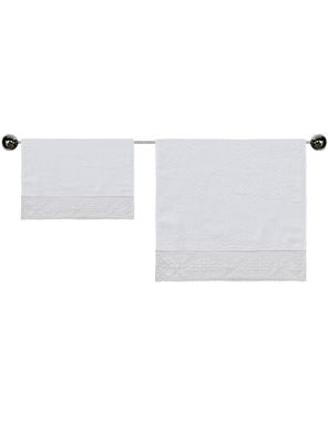 Set Toalla de Mano y Visita Encaje