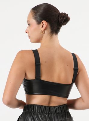 Imagen 2 del producto Peto Top Cuerina con Cierre Faba