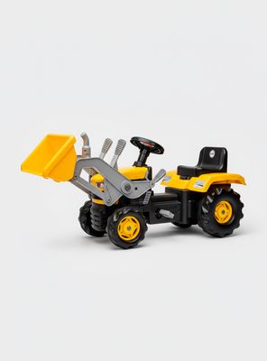 Imagen 2 del producto Tractor a Pedales con Excavadora Amarillo