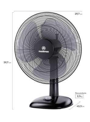 Imagen 2 del producto Ventilador de Sobremesa 16'' 45W DFM16 Negro
