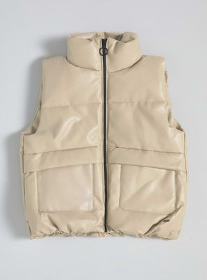Parka Sin Mangas con Cierre