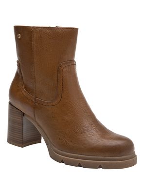 Imagen 2 del producto Botín Liso Cuero H228 Taco Cuadrado