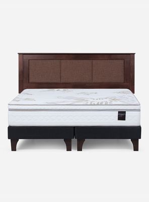 Imagen 2 del producto Cama Europea Art 4 King 1.80x2.00 cm Base Dividida + Respaldo Rachel