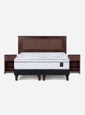 Imagen 2 del producto Cama Europea Art 4 2 Plazas 1.50x2.00 cm Base Dividida + Set Rachel