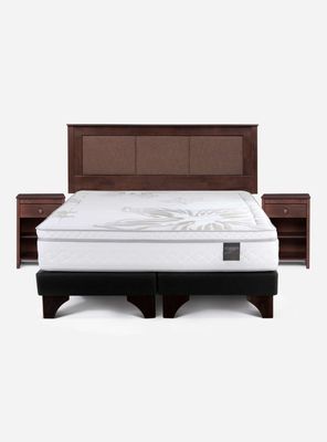 Imagen 2 del producto Cama Europea Art 4 King 1.80x2.00 cm Base Dividida + Set Rachel