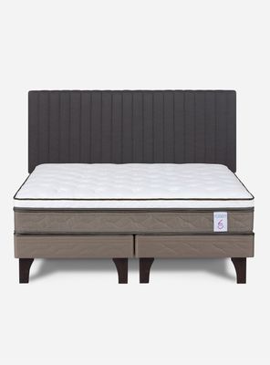 Imagen 2 del producto Cama Europea 2 Plazas New Style 6 + Respaldo Lucio Grafito