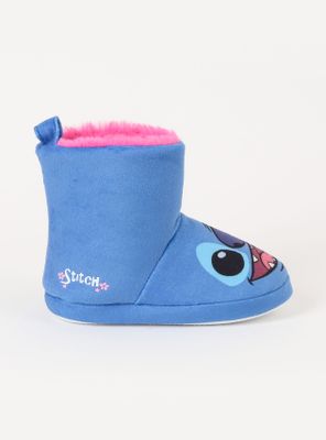 Pantufla con Pelo Tipo Bota Stitch Niña