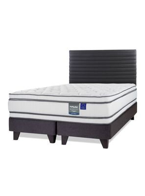 Cama Europea Majesty Base Dividida 2 Plazas + Respaldo Modern
