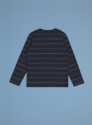 Imagen 2 del producto Polera Henley Botones Rayas Dobby