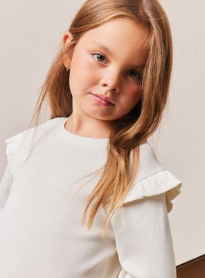 Imagen 2 del producto Polera Modelo Rib Lisa Vuelitos