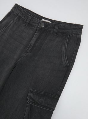 Imagen 2 del producto Jeans Wide Leg con Bolsillos Cargo