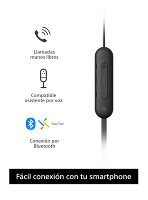 Imagen 2 del producto Audífonos Internos Inalámbricos WI-C100 Negro