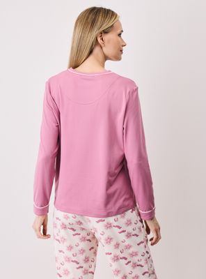 Imagen 2 del producto Pijama Bordado Pantalón Full Print Tacto Peach