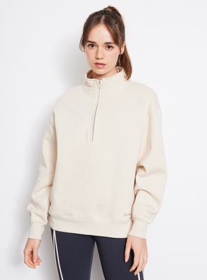 Polerón Cuello Alto Medio Cierre Oversize
