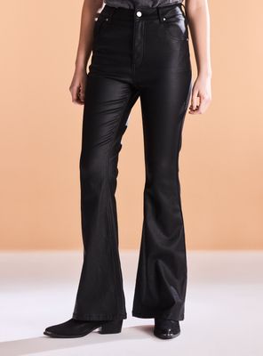 Jeans Flare Coated