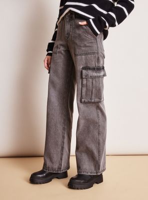 Jeans Bolsillos Cargo Costado