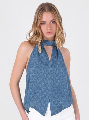 Top Halter Blue