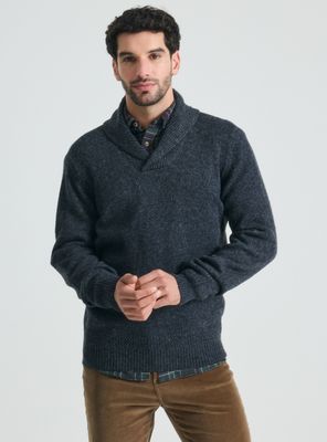 Sweater Cuello Smoking Lana
