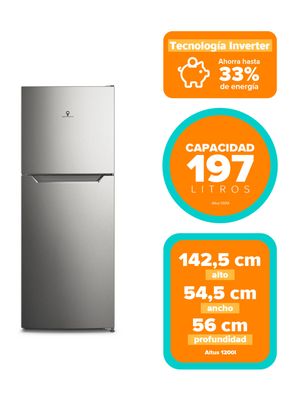 Imagen 2 del producto Refrigerador Top Mount No Frost 197 Litros Altus 1200l