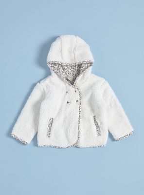 Chaqueta de Sherpa con Forro Estampado