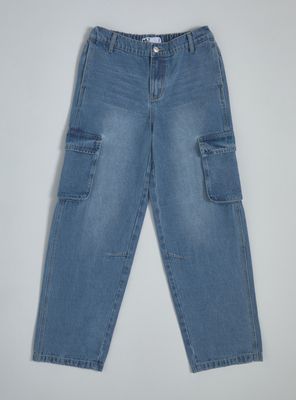 Jeans con Bolsillos Cargo