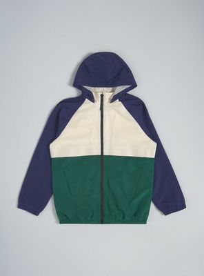 Chaqueta Color Block con Capucha