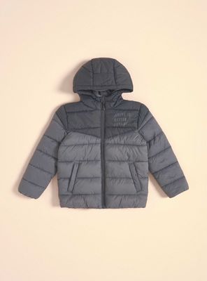 Parka Color Block Gorro