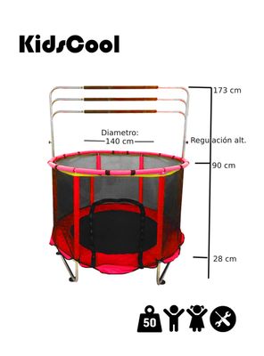 Imagen 2 del producto Cama Elástica Entretenida Roja