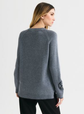 Imagen 2 del producto Sweater con Intarsia de Logo en la Manga