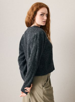 Imagen 2 del producto Sweater Tejido Suave Holgado con Lana