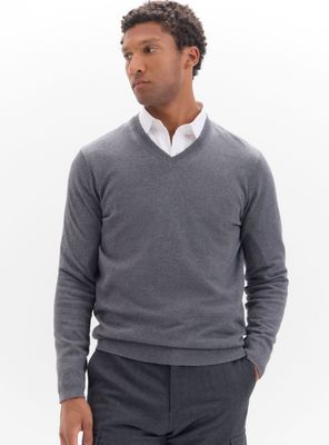 Sweater Algodón Cashmere Cuello Pico