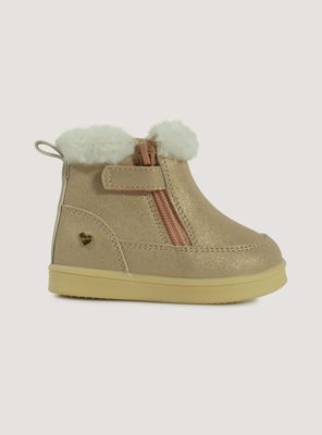 Botín Glitter y Pelo G 350602 Niña