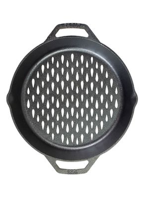Lodge Cast Iron Canasta Para Parrilla Doble Asa 30 Cm