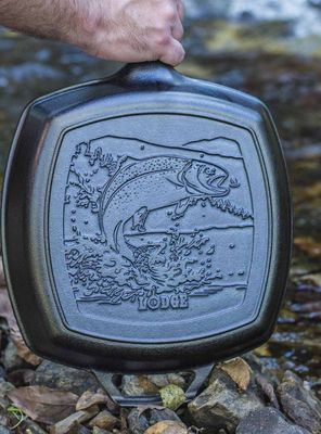 Imagen 2 del producto Parrilla Cuadrada Pez Wildlife Series™ Hierro Fundido 27 cm