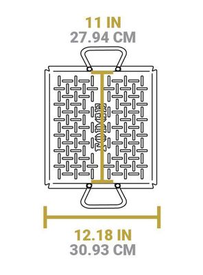 Imagen 2 del producto Sartén para Parrilla Acero Carbono Cuadrada 30 cm
