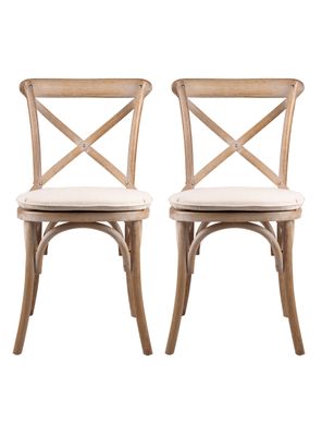 Imagen 2 del producto Par de Sillas Dan Cruz Cojín