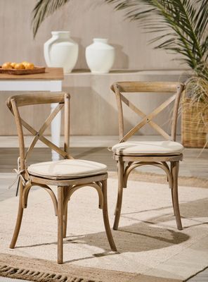 Imagen 1 del producto Par de Sillas Dan Cruz Cojín