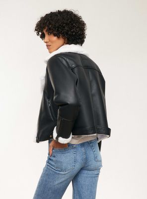 Imagen 2 del producto Chaqueta Aviadora Forrada en Piel