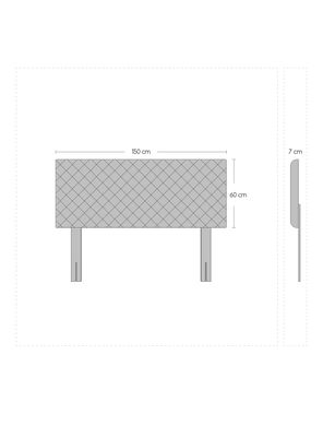Imagen 2 del producto Cama Europea Apolo Black 2 Plazas x190 cm + Respaldo Nuit + Velador Granada Nude