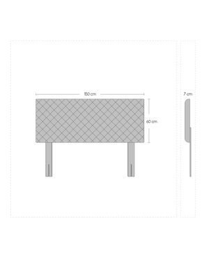 Imagen 2 del producto Cama Europea Apolo Black 2 Plazas x190 cm + Respaldo Nuit