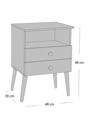 Imagen 2 del producto Cama Europea Terapeutic 1.5 Plazas x190 cm + Respaldo Merci + Velador Malaga Grey