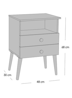 Imagen 2 del producto Cama Europea Terapeutic 1.5 Plazas Base Normal + Respaldo y Velador