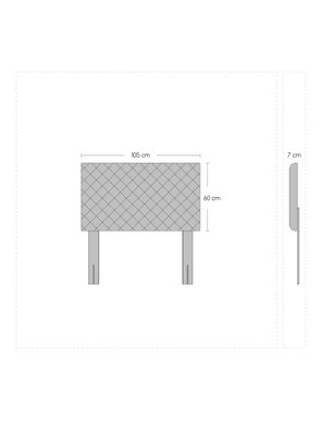 Imagen 2 del producto Cama Europea Nuit 1.5 Plazas Base Normal + Respaldo + Velador + Colchón