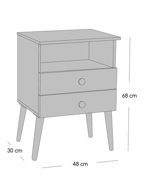 Imagen 2 del producto Cama Europea Terapeutic 2 Plazas con Base Normal + Respaldo y Veladores