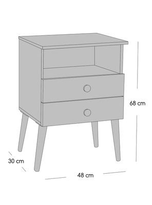 Imagen 2 del producto Cama Europea Terapeutic 2 Plazas Base Dividida + Respaldo y Veladores