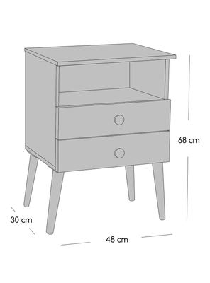 Imagen 2 del producto Cama Europea Terapeutic 2 Plazas Base Dividida + Respaldo Merci + Velador Malaga Grey