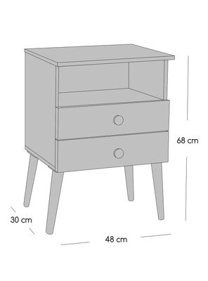 Imagen 2 del producto Cama Europea Terapeutic 2 Plazas con Base Dividida + Respaldo y Veladores
